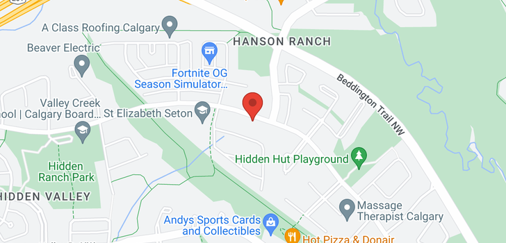 map of 10721 Hidden Valley Drive NW